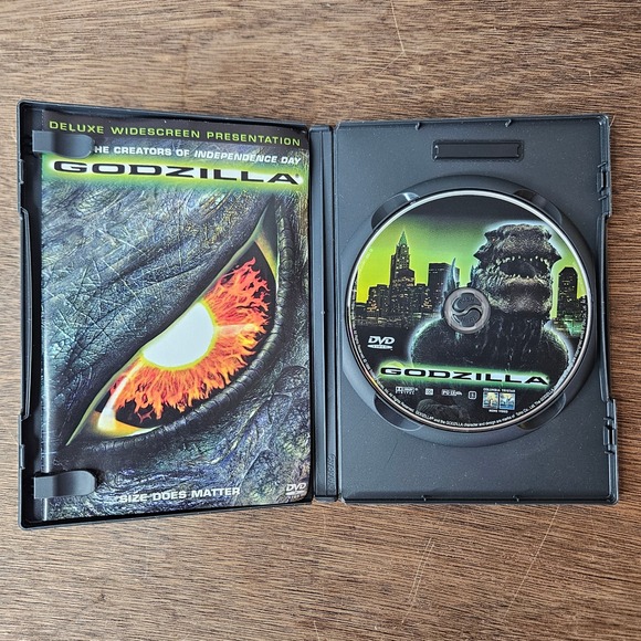Godzilla DVD 1998 Deluxe Widescreen Presentation Matthew Broderick Jean Reno EUC - Picture 5 of 5
